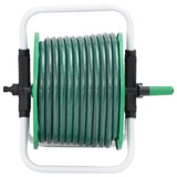 Enrouleur de tuyau Vidaxl avec tuyau de 30 m sur pied PVC vert