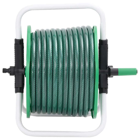 Vidaxxl enrouleur de tuyau avec kit de raccord de tuyau 0,5 20 m autoportant PVC vert