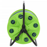 Enrouleur de tuyau autoportant Vidaxl avec tuyau vert PVC de 50 m
