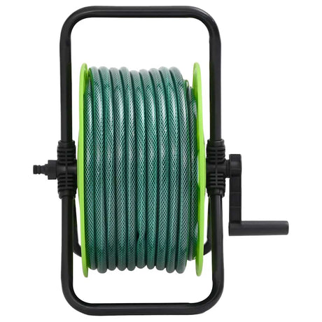 Vidaxxl enrouleur de tuyau avec kit de raccord de tuyau 0,5 20 m autoportant PVC vert
