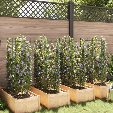 VidaXL Cages à tomates 8 pcs 116 cm acier et polypropylène