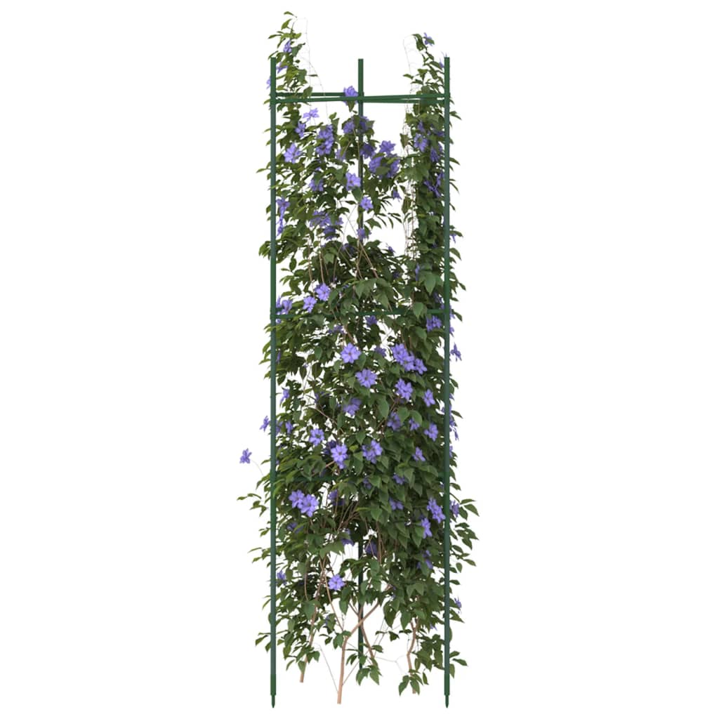 VidaXL Cages à tomates 8 pcs 116 cm acier et polypropylène