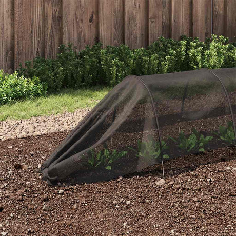 VidaXL Tunnels de culture 4 pcs acier et polyéthylène noir