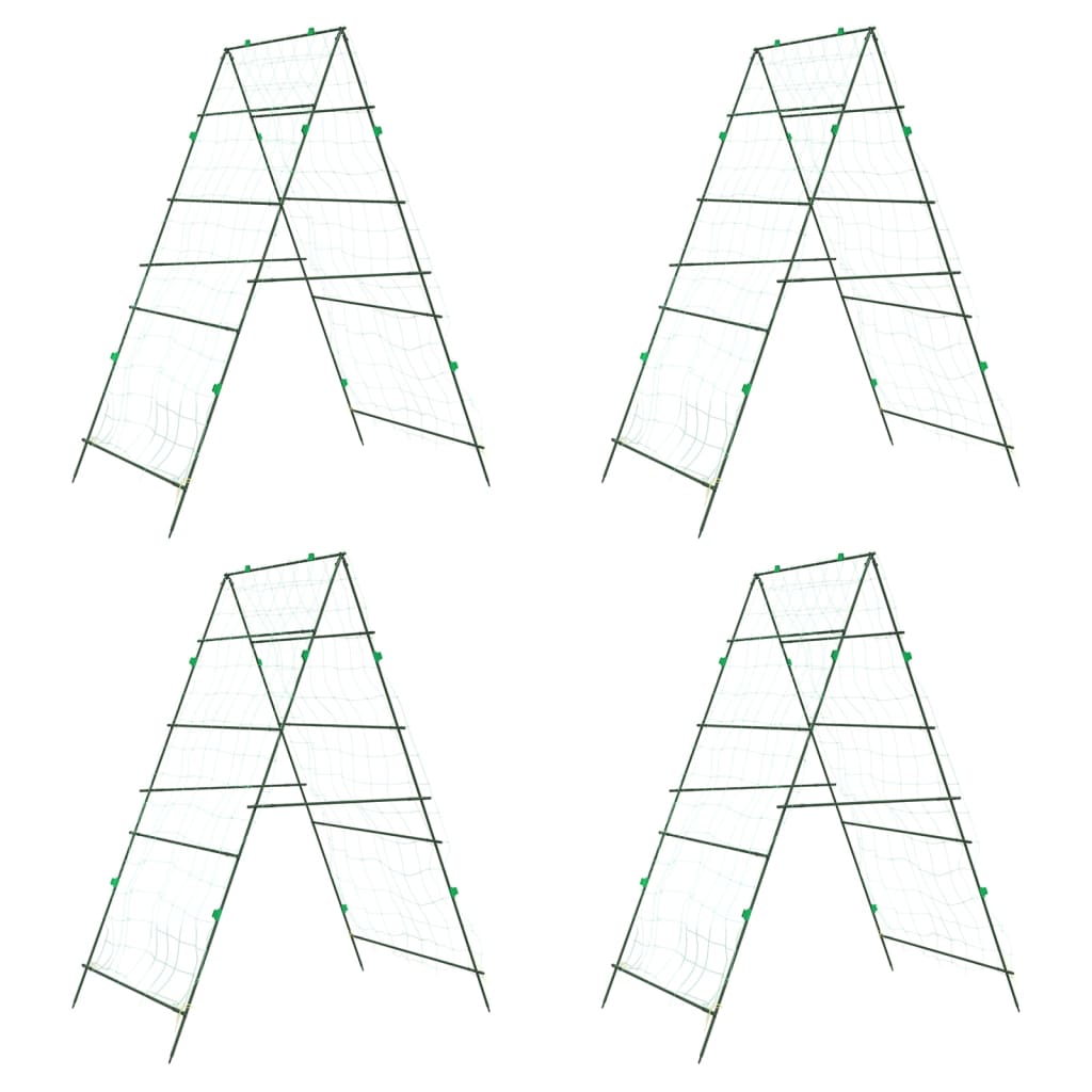 Vidaxl Backs de escalada 4 PCS acero A-Frame