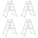 Vidaxl Backs de escalada 4 PCS acero A-Frame