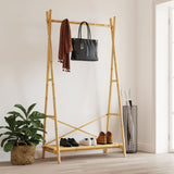 Vidaxx portant à vêtements avec étagère 102x50x190 cm bambou