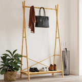 Vidaxx portant à vêtements avec étagère 102x50x190 cm bambou