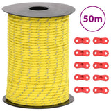 Hauban de tente VidaXL avec bandes réfléchissantes et tendeurs 50 m 3 mm
