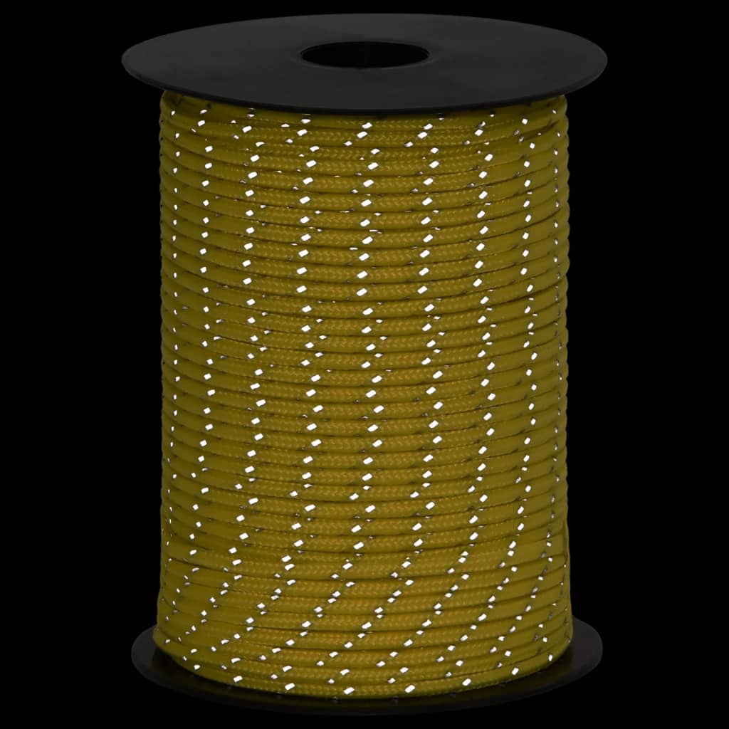 Hauban de tente VidaXL avec bandes réfléchissantes et tendeurs 50 m 3 mm