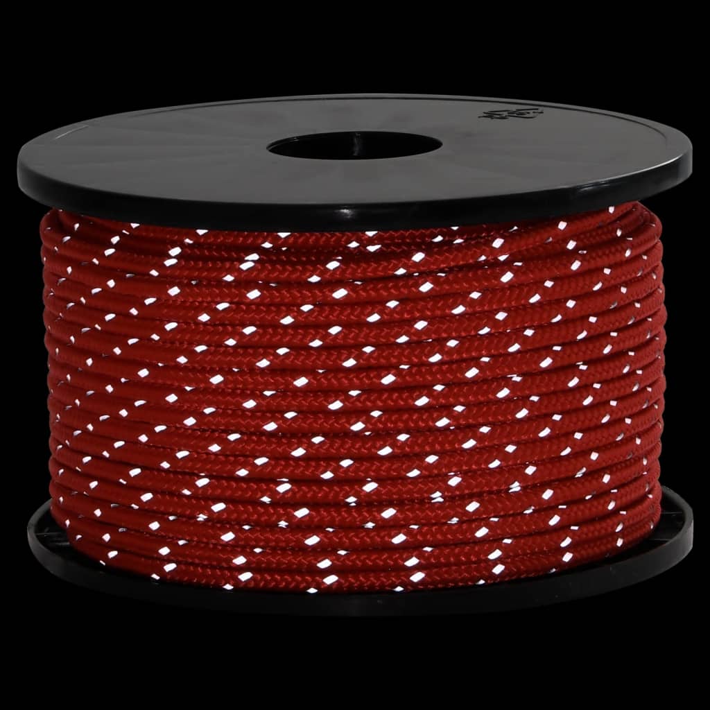 Hauban de tente VidaXL avec bandes réfléchissantes et tendeurs 50 m 5 mm