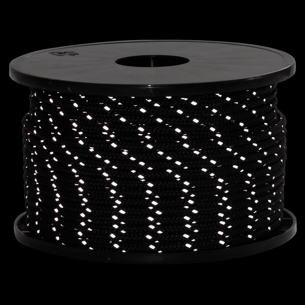 Hauban de tente VidaXL avec bandes réfléchissantes et tendeurs 50 m 5 mm