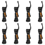 Vidaxxl haubans de tente avec tendeurs 8 pièces réfléchissants 4 m 4 mm