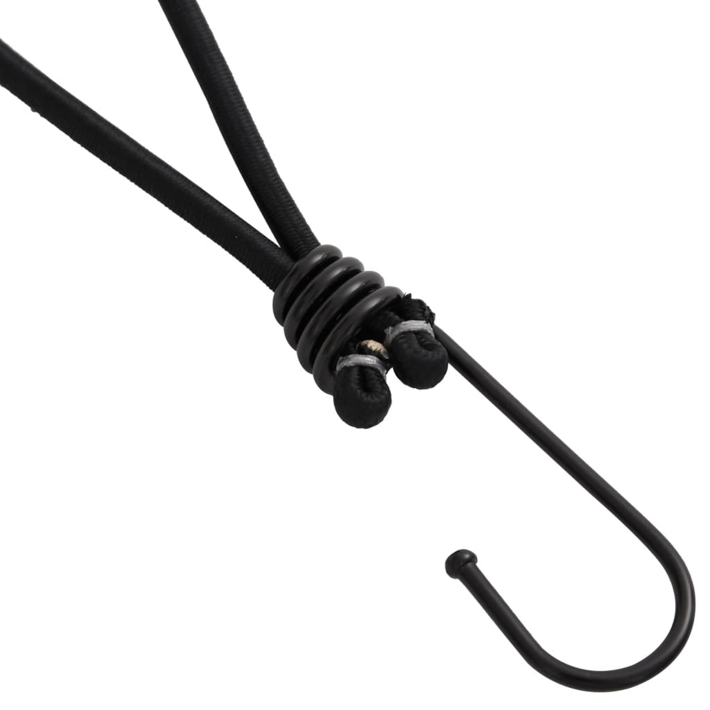 Vidaxl élastique de tension avec crochets 25 pcs 17 cm
