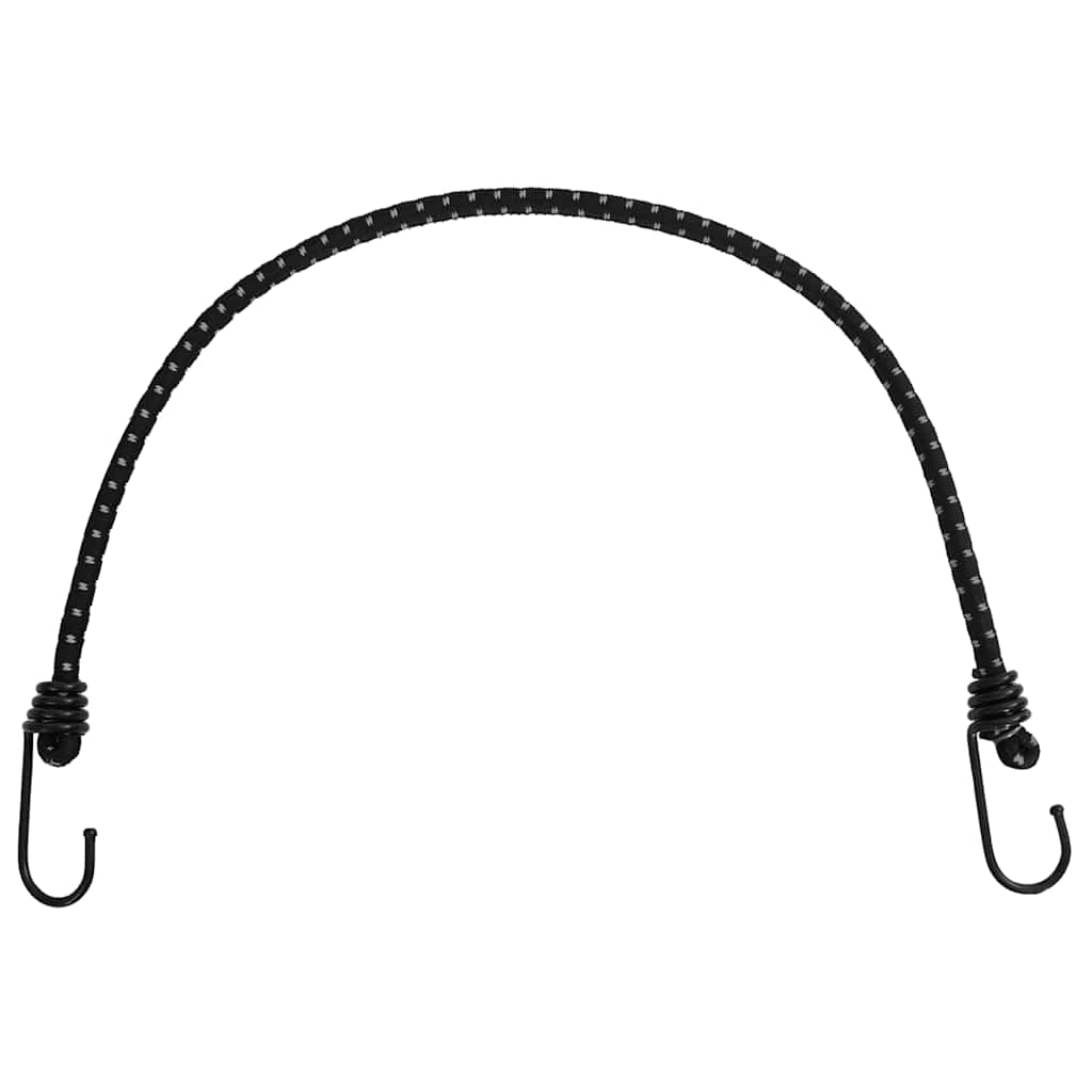 Vidaxl élastiques de tension avec bandes réfléchissantes et crochets 10 pièces 59 cm