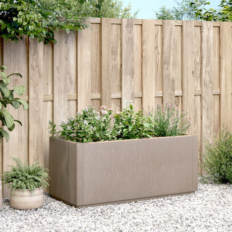 Vidaxx jardinière 80x36x35 cm polypropylène marron clair