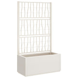 Vidaxx jardinière avec treillis 80x36x140 cm polypropylène blanc