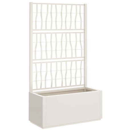 Vidaxx jardinière avec treillis 80x36x140 cm polypropylène blanc