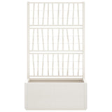 Vidaxx jardinière avec treillis 80x36x140 cm polypropylène blanc