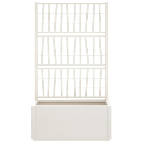 Vidaxx jardinière avec treillis 80x36x140 cm polypropylène blanc