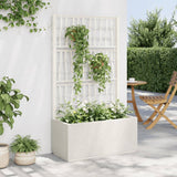 Vidaxx jardinière avec treillis 80x36x140 cm polypropylène blanc