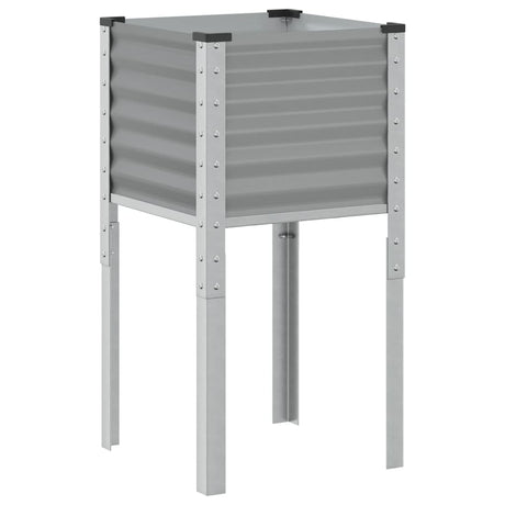 Vidaxx jardinière 45x45x88 cm gris acier