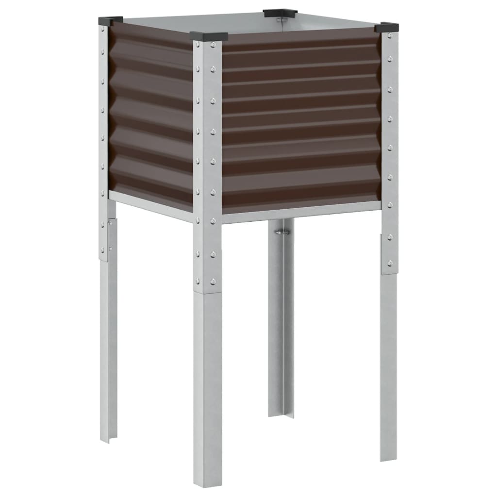 Vidaxx jardinière 45x45x88 cm marron acier