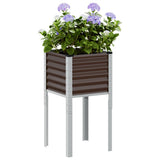 Vidaxx jardinière 45x45x88 cm marron acier