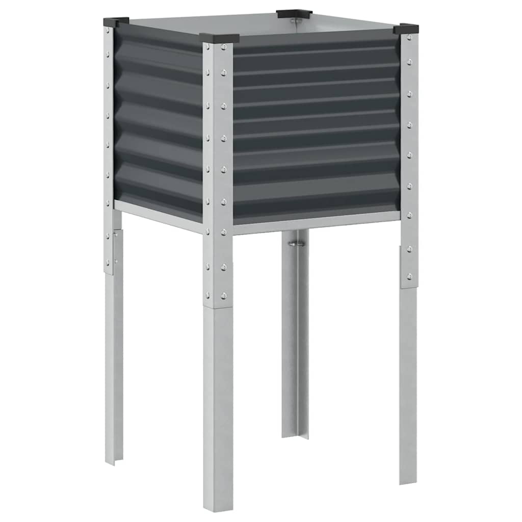 Vidaxx jardinière 45x45x88 cm acier anthracite
