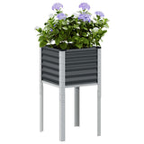 Vidaxx jardinière 45x45x88 cm acier anthracite