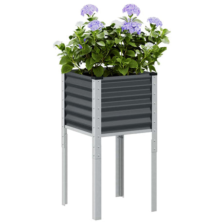 Vidaxx jardinière 45x45x88 cm acier anthracite