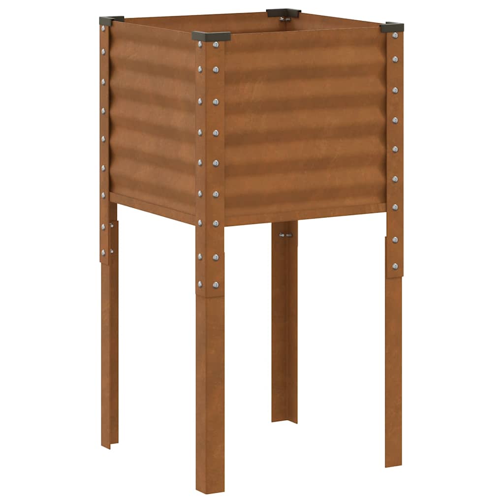 Jardinière Vidaxx 45x45x88 cm acier résistant aux intempéries