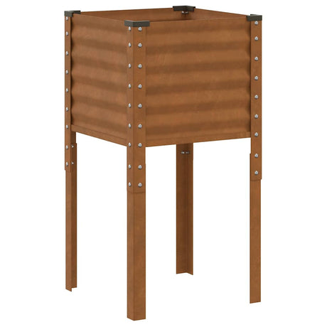 Jardinière Vidaxx 45x45x88 cm acier résistant aux intempéries