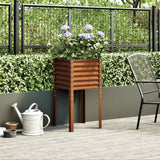 Jardinière Vidaxx 45x45x88 cm acier résistant aux intempéries