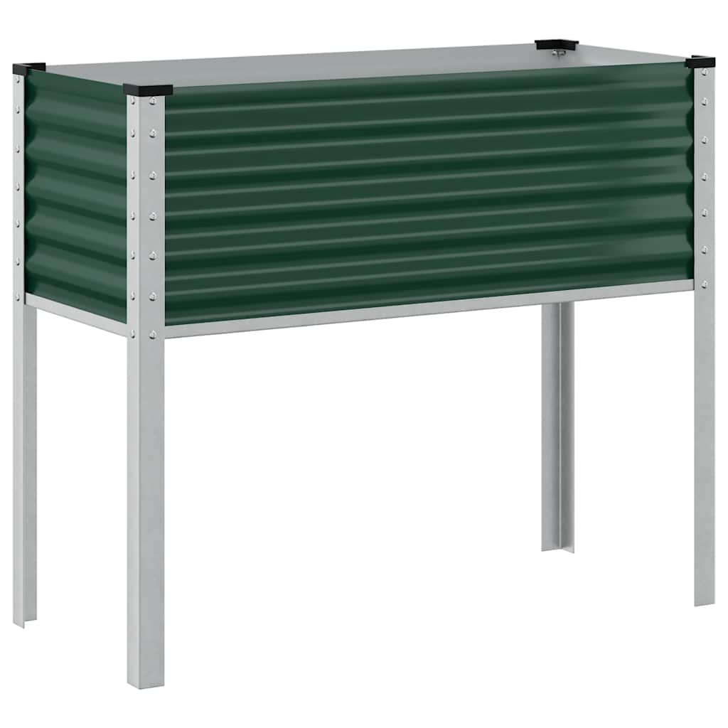 Vidaxx jardinière 100x41x90 cm acier vert