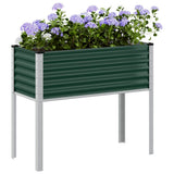 Vidaxx jardinière 100x41x90 cm acier vert