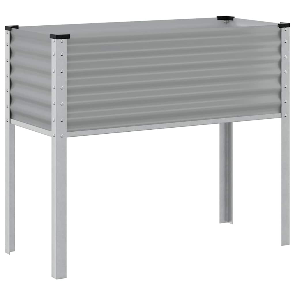Jardinière Vidaxx 100x41x90 cm gris acier