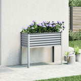 Jardinière Vidaxx 100x41x90 cm gris acier