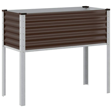 Vidaxx jardinière 100x41x90 cm marron acier