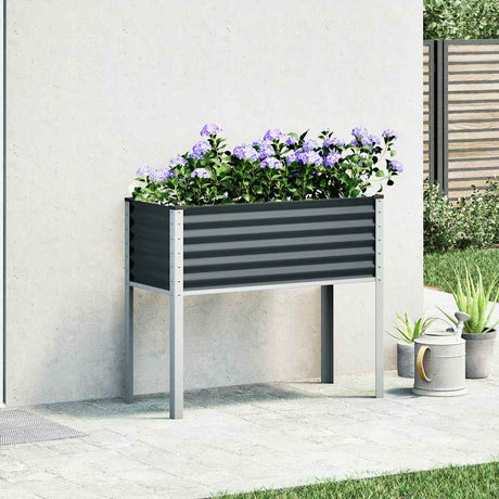 Jardinière Vidaxx 100x41x90 cm acier anthracite
