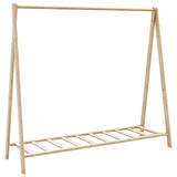 Vidaxx portant à vêtements avec étagères 106x34x102 cm bambou