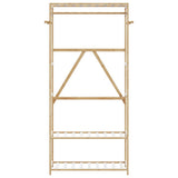 VidaXL portant à vêtements avec étagères 80x40x175 cm bambou