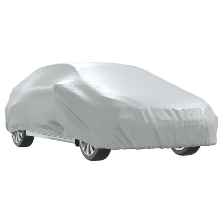 Housse de voiture VidaXL pour berline avec sangles à boucles XL, entièrement argentée