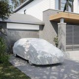 Housse de voiture Vidaxxl pour berline avec sangles à boucles xxl entièrement de couleur argent