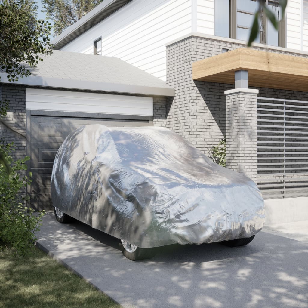 Housse de voiture Vidaxxl pour SUV avec sangles à boucles, entièrement argentée