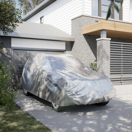 Housse de voiture Vidaxxl pour SUV avec sangles à boucles, entièrement argentée