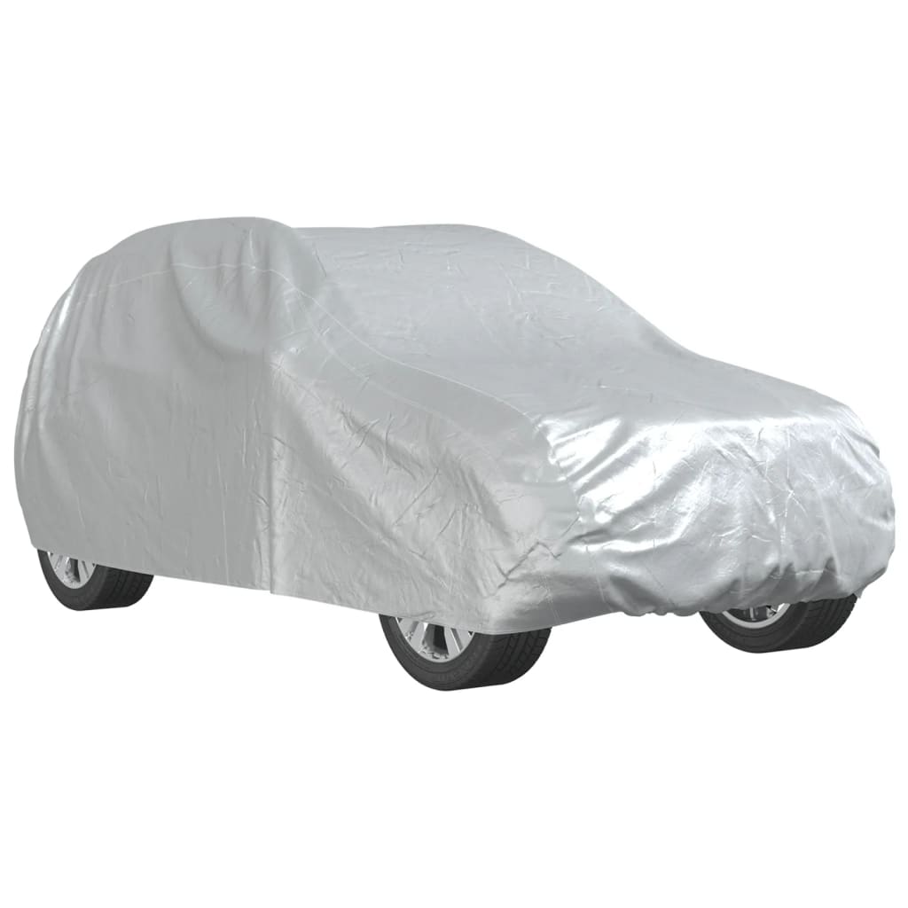 Housse de voiture Vidaxl pour SUV avec sangles à boucles XL, entièrement argentée