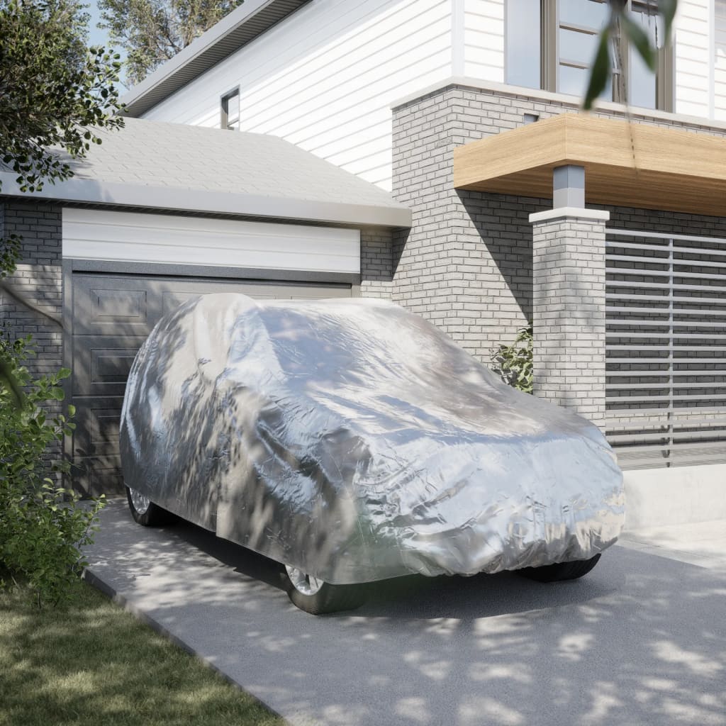 Housse de voiture Vidaxl pour SUV avec sangles à boucles XL, entièrement argentée