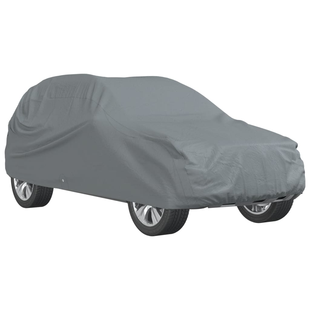 Bâche de voiture Vidaxxl pour SUV l en tissu non tissé entièrement gris