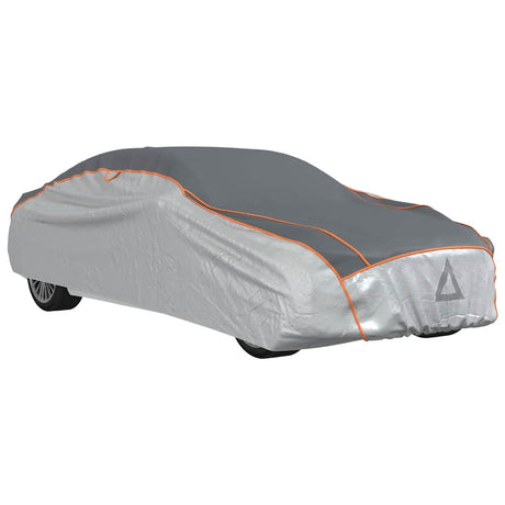 VidaXL bâche de voiture pour berline protection contre la grêle XL argent et gris