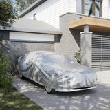 Bâche de voiture Vidaxl pour berline avec sangles à boucles XL Peva couleur argent